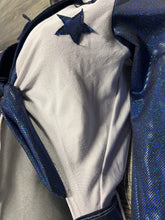Load image into Gallery viewer, Stars Blue White Jumpsuit Size Small
