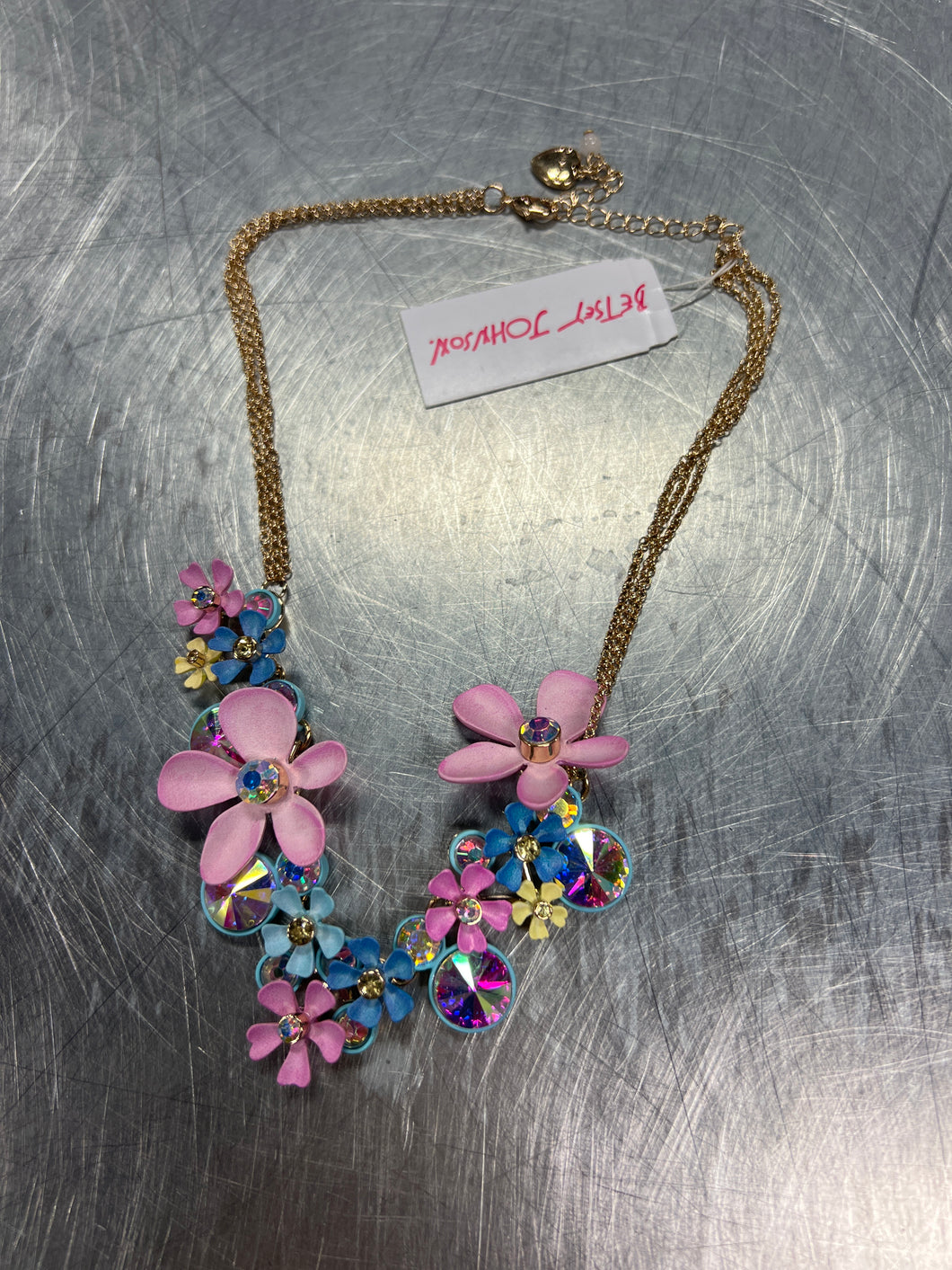 Betsey Johnson floral necklace