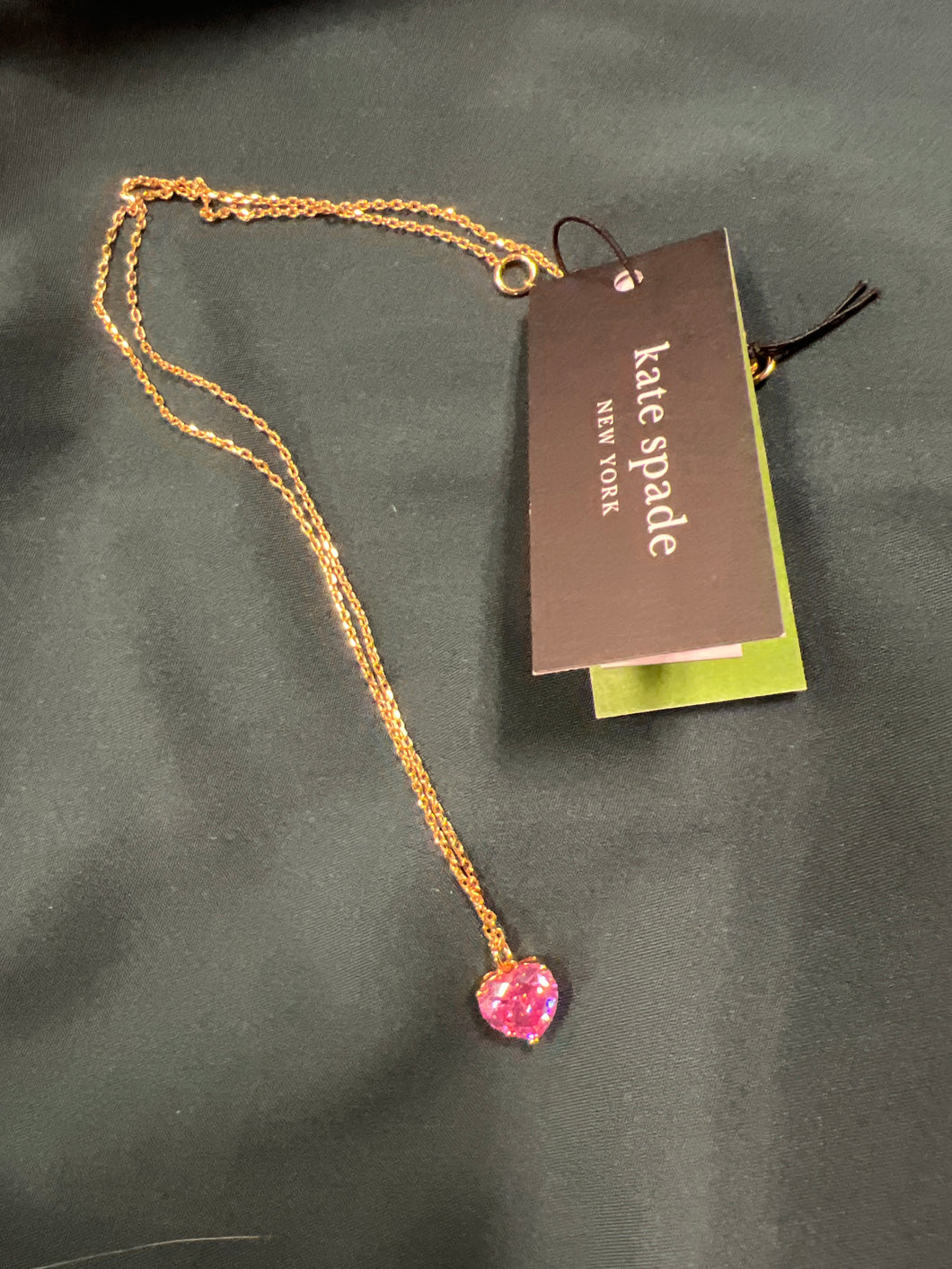 Kate Spade Necklace-pink heart