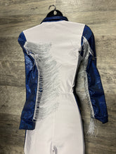 Load image into Gallery viewer, Stars Blue White Jumpsuit Size Small

