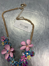 Load image into Gallery viewer, Betsey Johnson floral necklace
