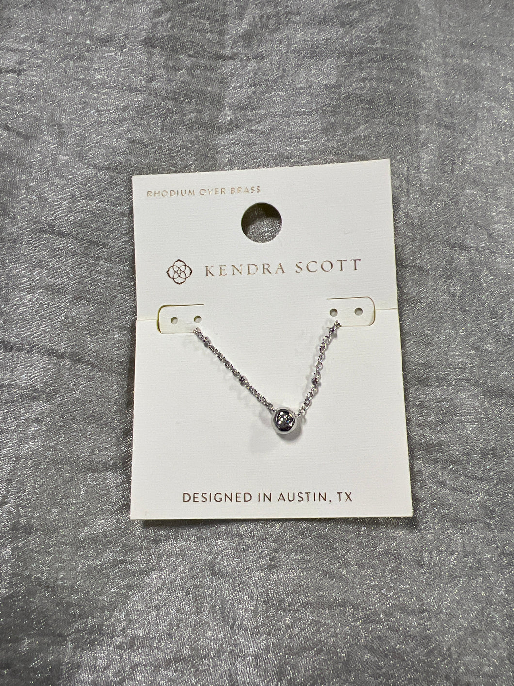 Kendra Scott CZ Silver Necklace